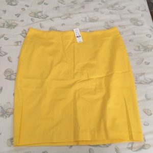 Yellow New York and Company skirt